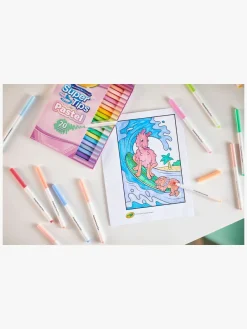Crayola Super Tips Fiberpenne Pastel 20-pak