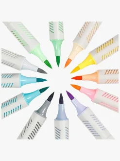 Creativ Company Sketch Marker Tusser Pastelfarver 12-pak