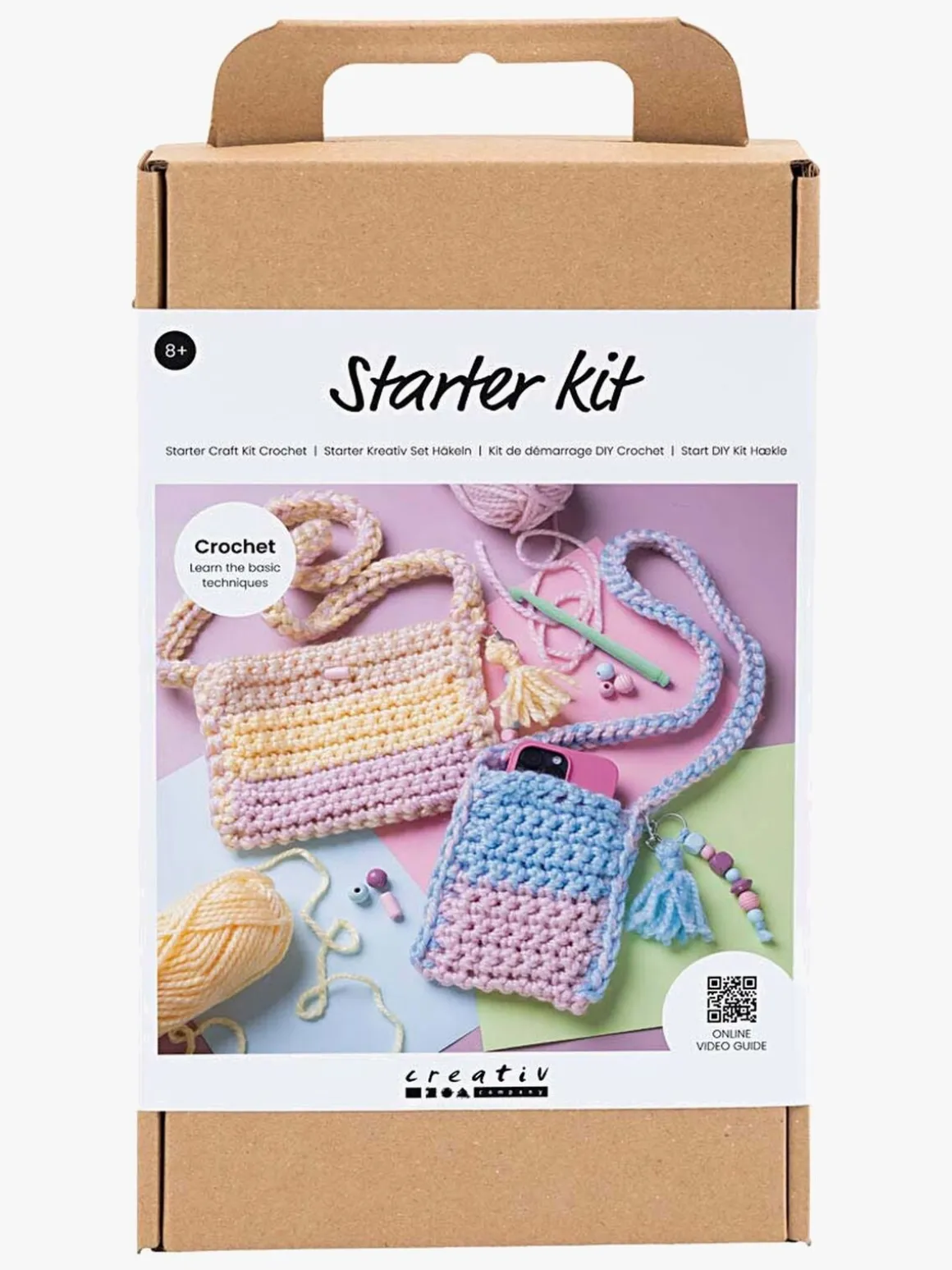 Creativ Company Startkit DIY-sæt Hækling Tasker