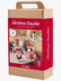 Creotime DIY Sæt Julekugler Lufttørrende Ler