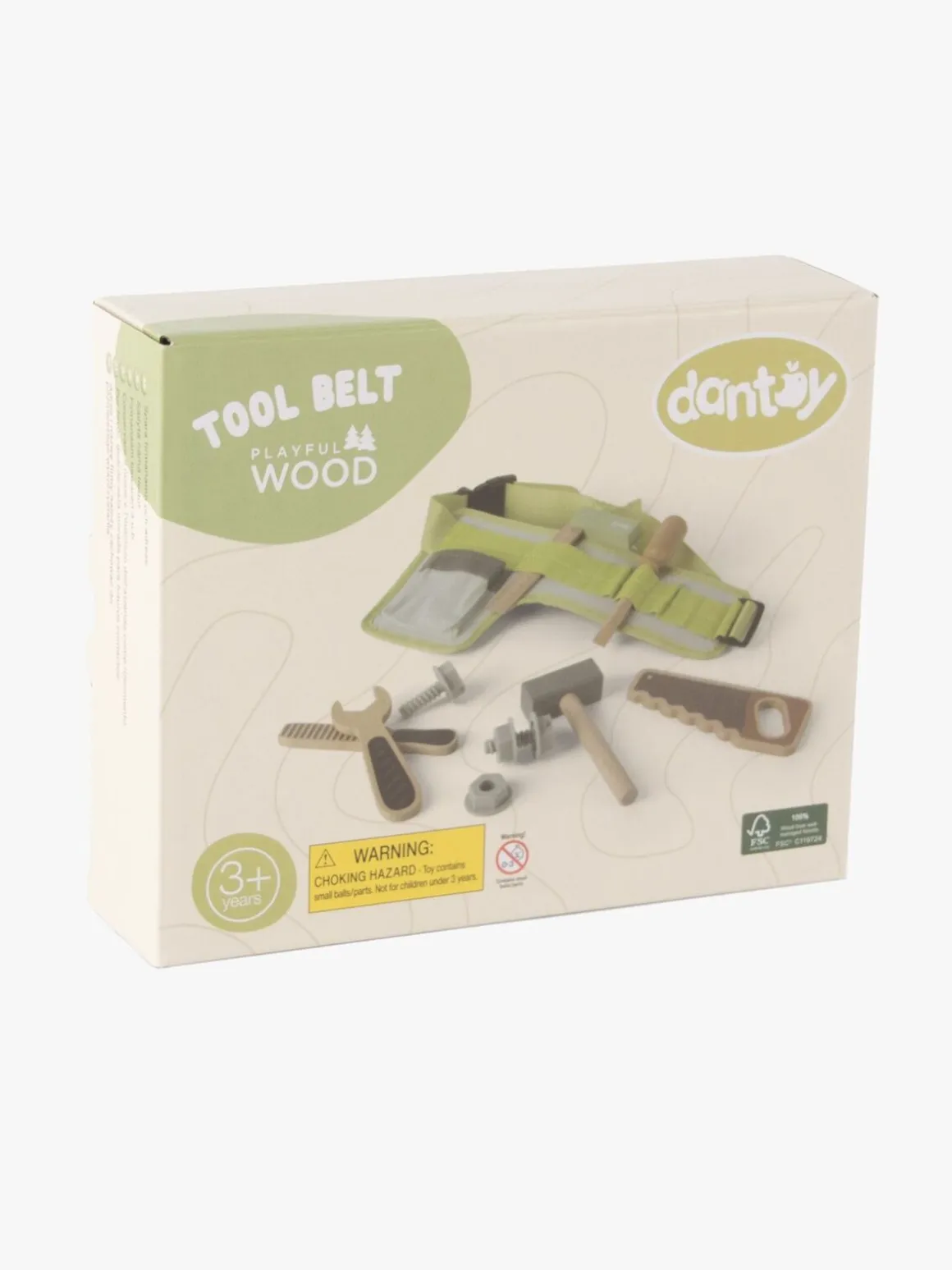 Dantoy Værktøjsbælte Wood In Gift Box
