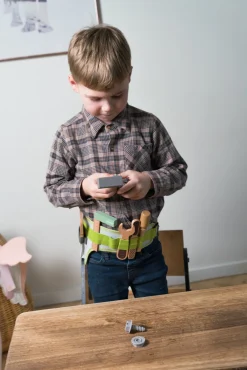 Dantoy Værktøjsbælte Wood In Gift Box