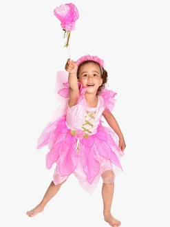 Den Goda Fen Kostume Fe med Tilbehør 98-104 cm, Pink