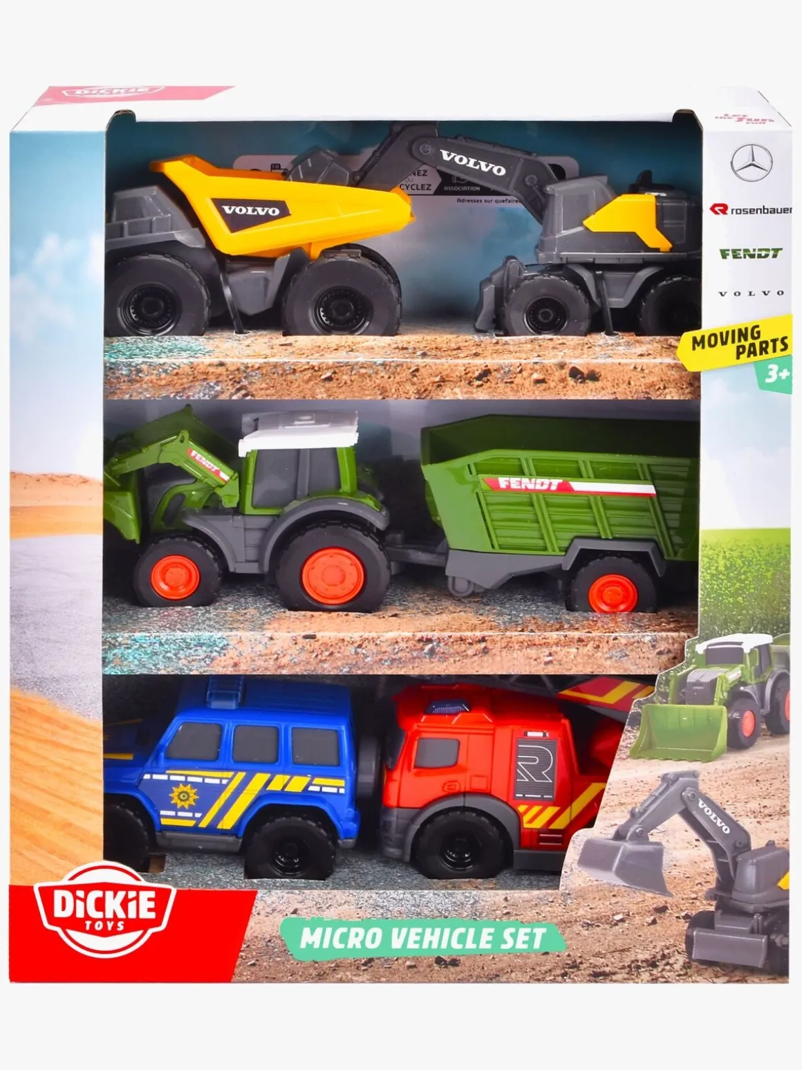 Dickie Toys Mini Legetøjsbiler 5-pak