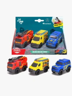 Dickie Toys Mini Redningskøretøjer 3-pak