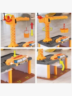 Dickie Toys Volvo Parkeringshus med Byggekøretøjerer