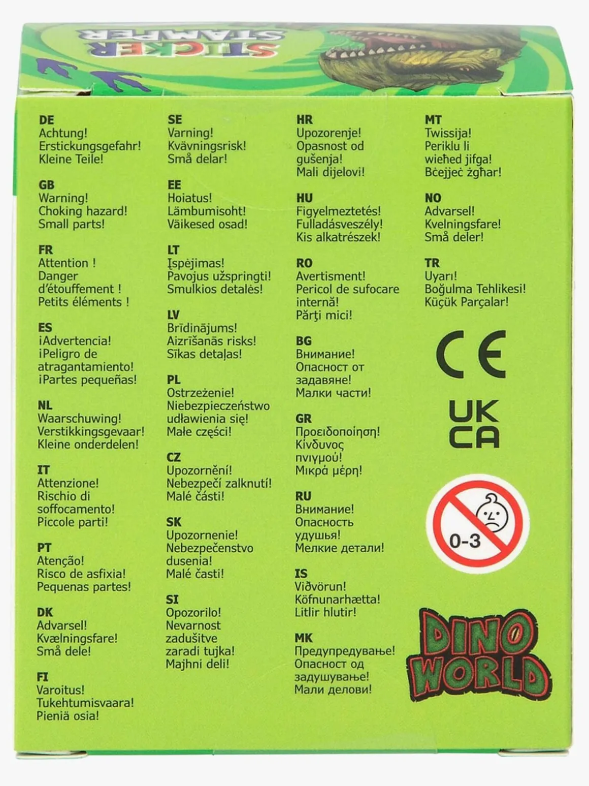 Dino World Klistermærkestempel