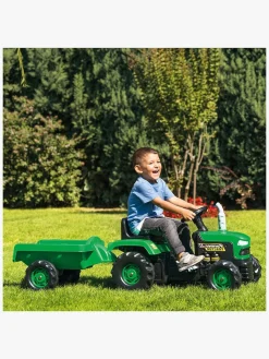 DOLU Pedaltraktor m. Anhænger, Grøn