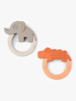 Done By Deer Deer Friends Bideringe 2-pak, Papaya/Sand