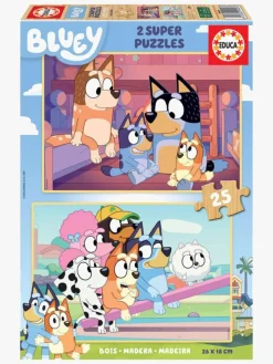 Educa Bluey Træpuslespil 2x25 Brikker