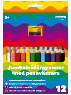 Egmont Kärnan Træfarvepens 12 stk Halv-Jumbo