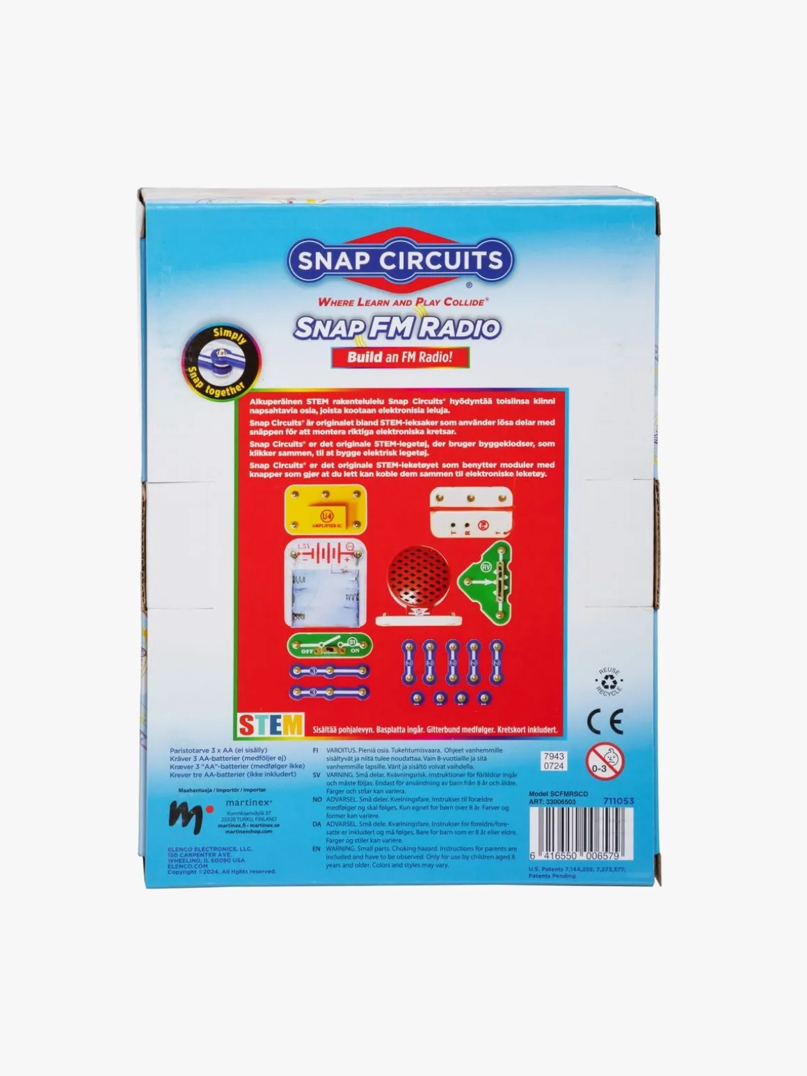 Elenco Snap Circuits FM Radio Eksperimentkasse