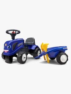 Falk New Holland Traktor med Tilbehør, Blå