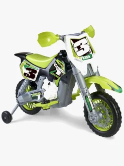 FEBER Elmotorcykel til Motocross, Grøn/Sort