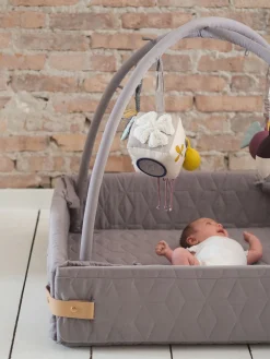 FILIBABBA Soft Quilt Aktivitetstæppe, Dark Grey