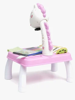 Fippla Tegnetavle med Projektør & Lys, Pink