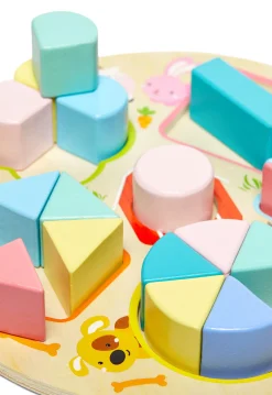 Fippla Træpuslespil Former 21 Brikker