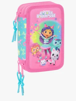 Gabby's Dollhouse Penalhus med 3 Rum 37pcs, Confetti