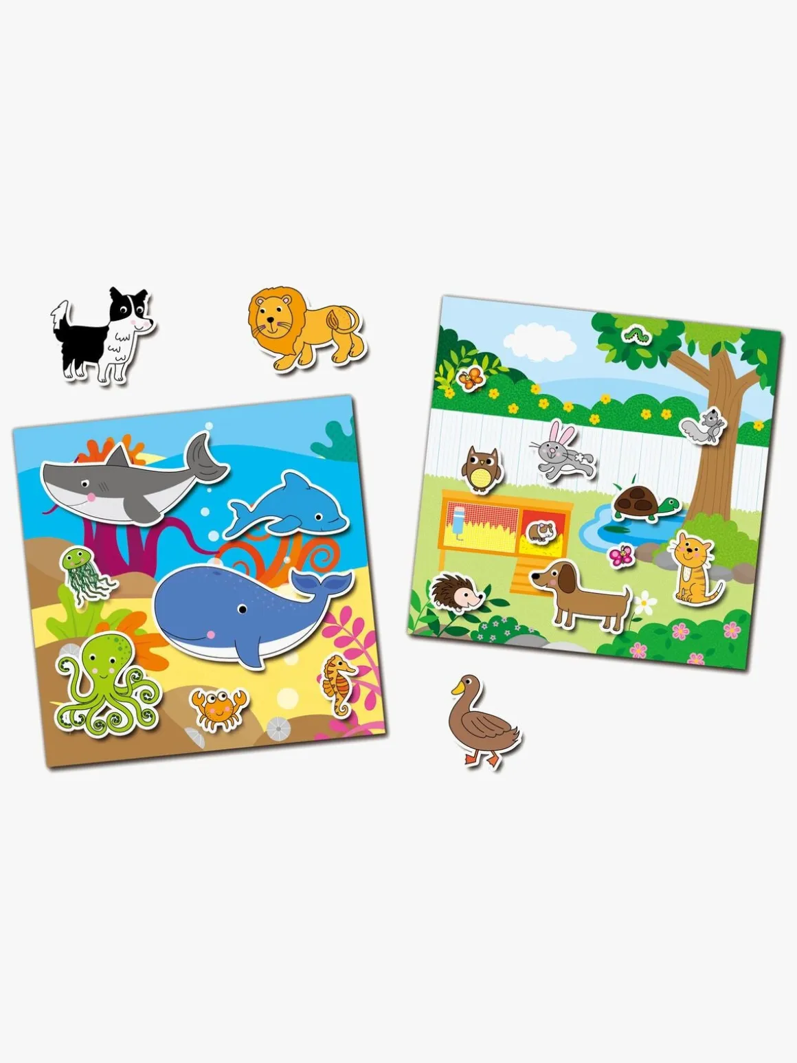 Galt Klistermærkebog Genanvendelig Dyr