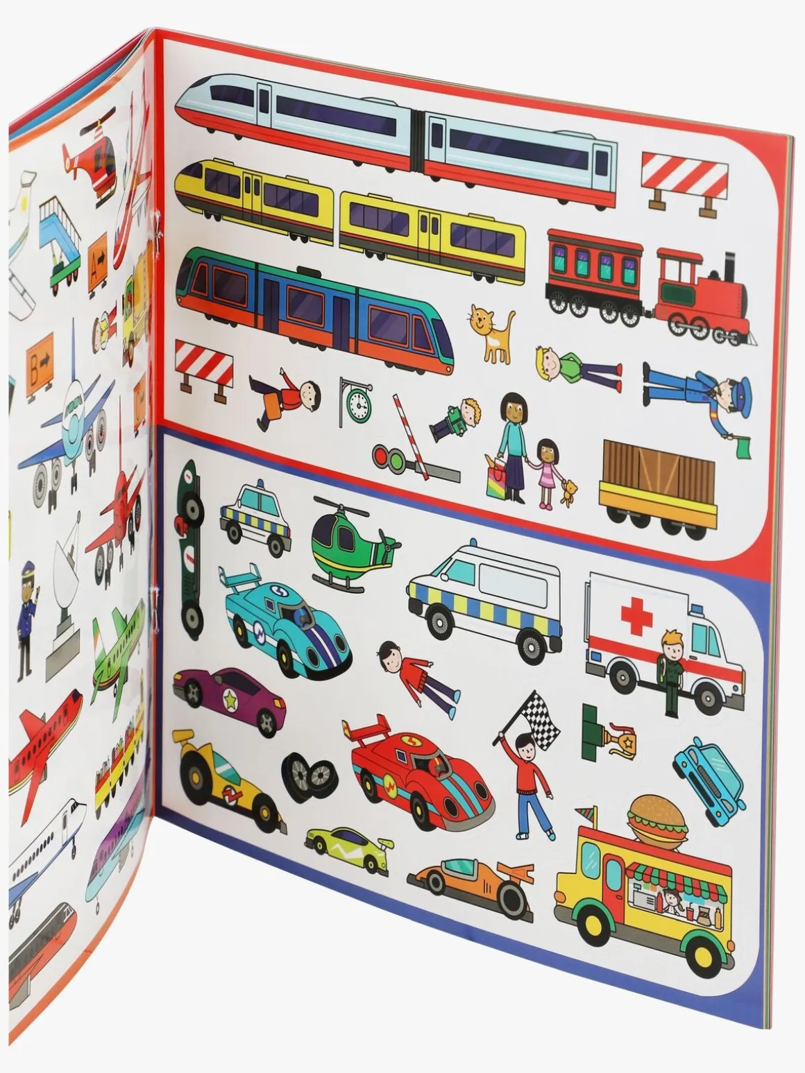 Galt Klistermærkebog Genanvendelig Transportmiddel