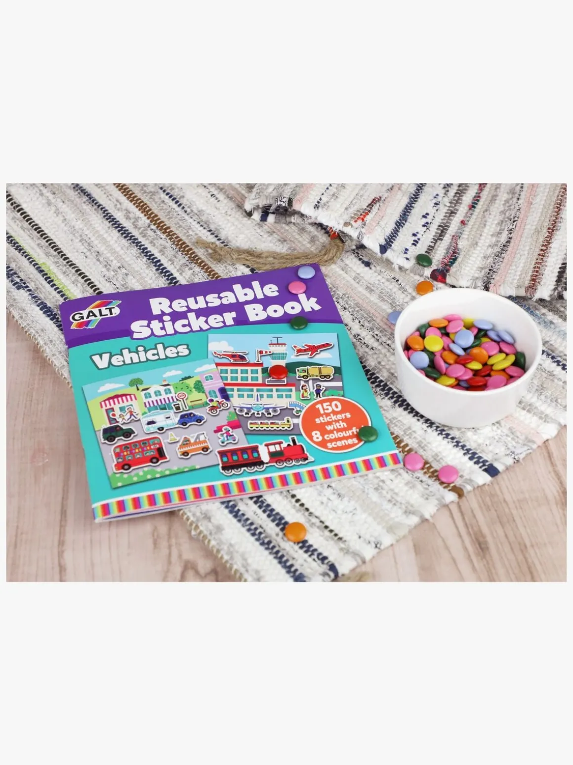 Galt Klistermærkebog Genanvendelig Transportmiddel