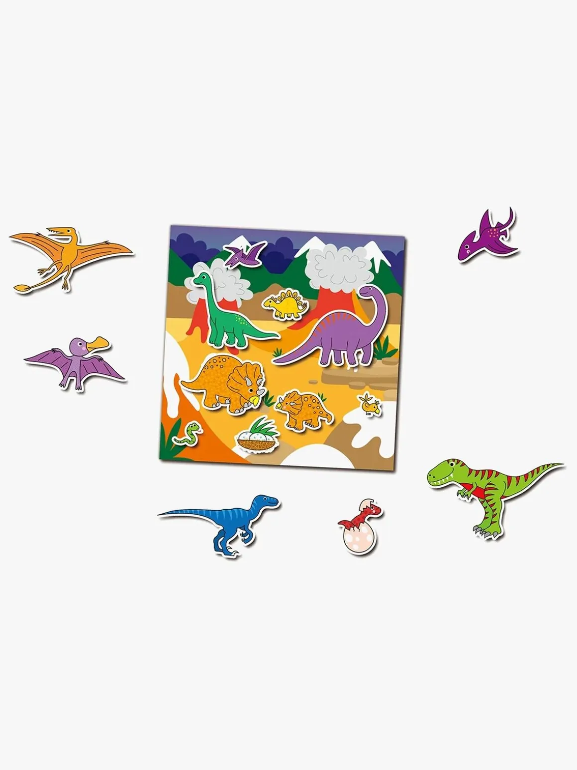 Galt Klistermærkebog Genanvendelig Dinosaur