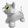 Gerardo Toys Hoppedyr Kat, Grå