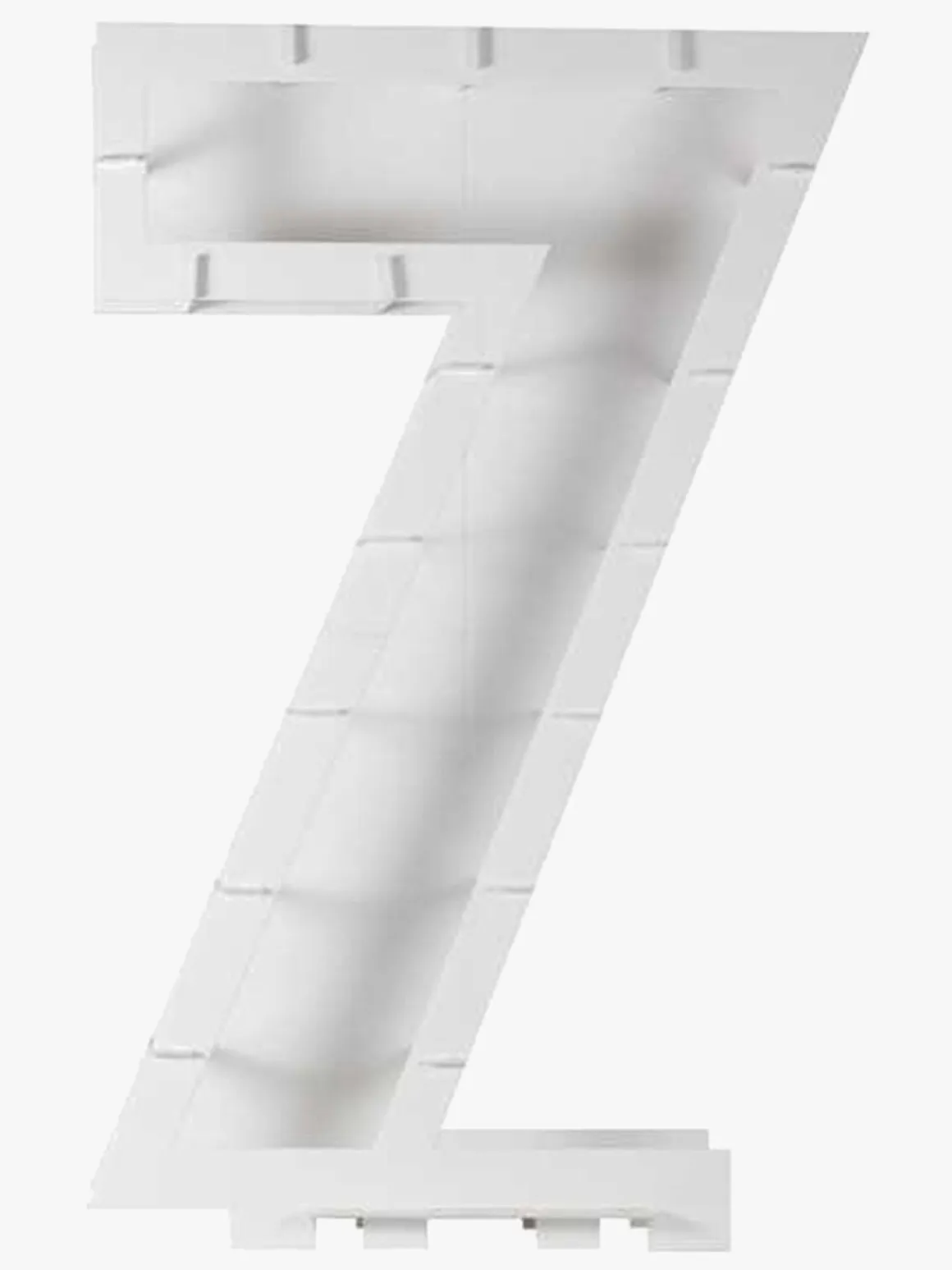 Ginger Ray Mosaic "7" Ballonstativ, Hvid