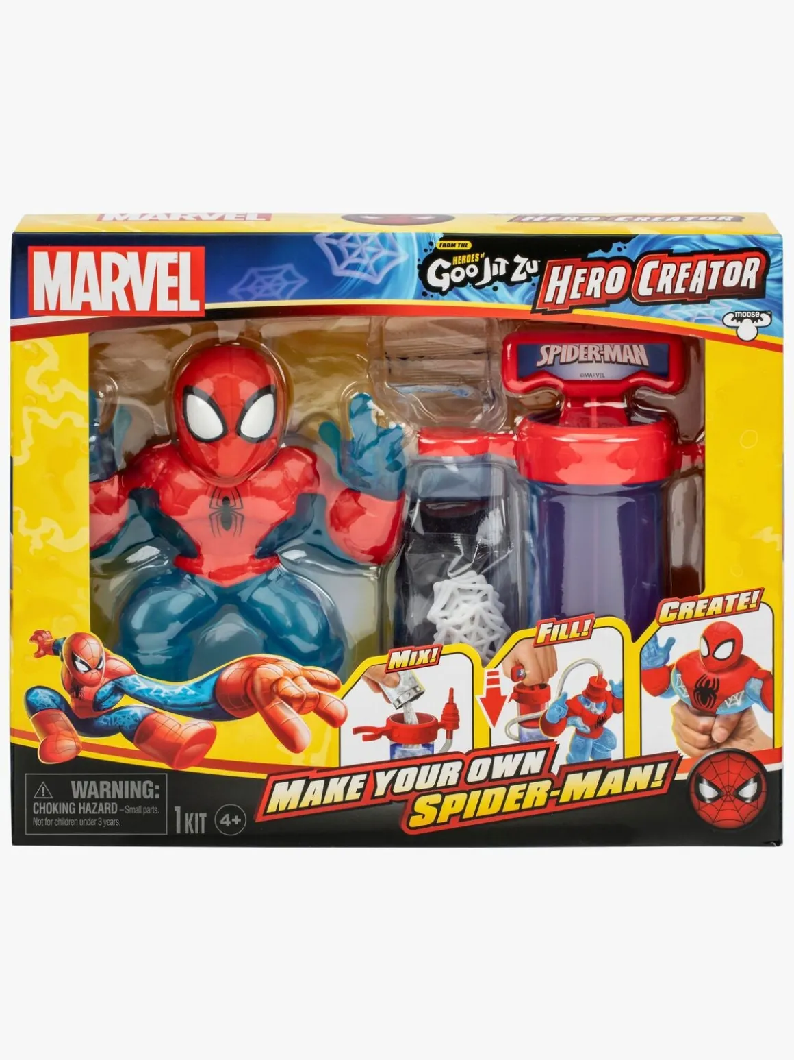Goo Jit Zu Hero Creator Spider-Man Figur