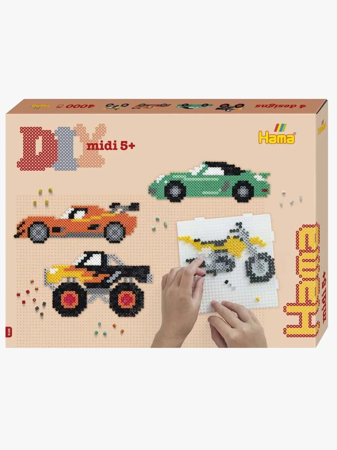 Hama Midi Gavesæt Transportmidler Perlesæt 4000 Stk.