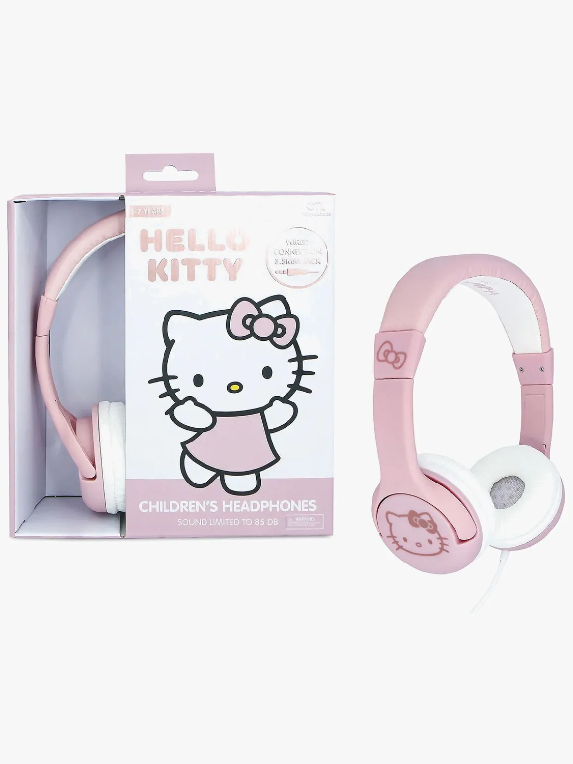 Hello Kitty Høretelefoner med Ører 85dB, Rose
