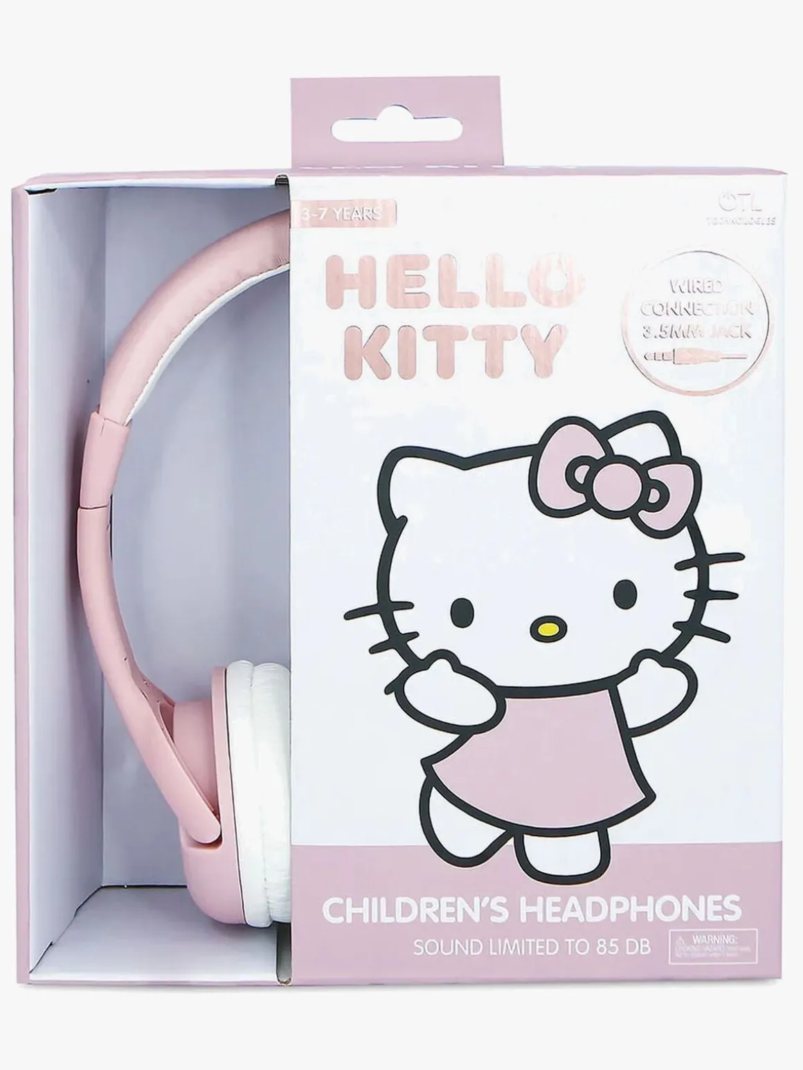 Hello Kitty Høretelefoner med Ører 85dB, Rose