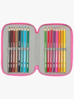 Hello Kitty Kuromi Penalhus med 3 Rum, Lyserød/sort