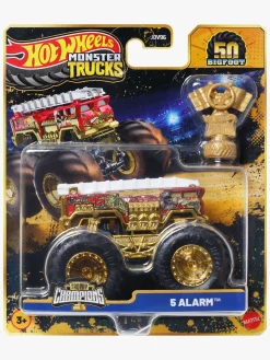 Hot Wheels Monstertrucks Bigfoot Trophy Champions Bil Blandet Udvalg