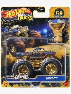 Hot Wheels Monstertrucks Bigfoot Trophy Champions Bil Blandet Udvalg