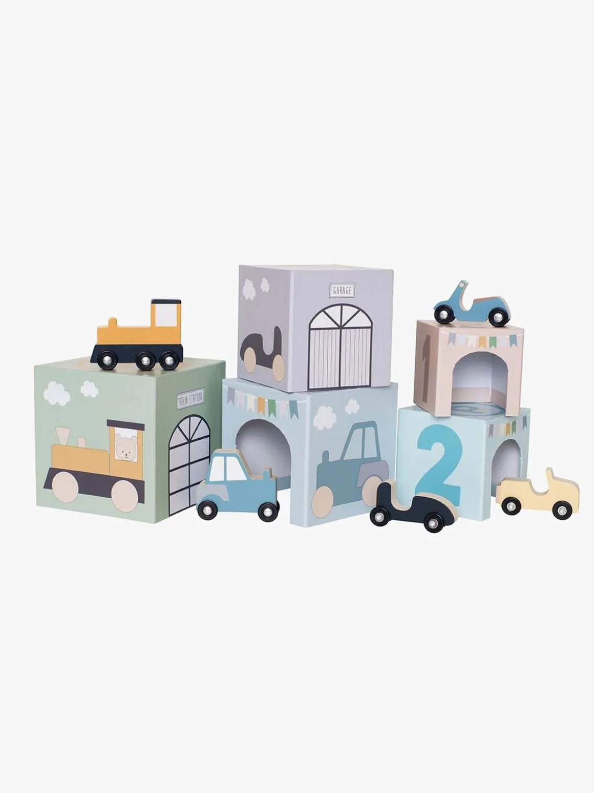 Jabadabado Stabelbare Klodser Køretøjer 1-5