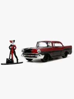 Jada Toys DC Comics Bil med Figur Harley Quinn & 1957 Chevy Bel Air 1:32