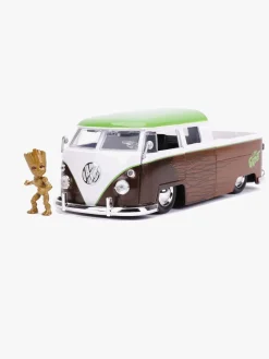 Jada Toys Marvel Bil med Figur Groot & Volkswagen Kombi Pickup 1:24