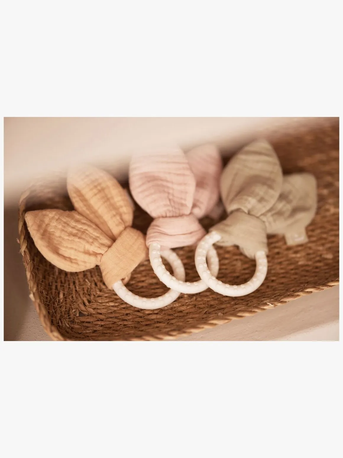 Jollein Bunny Ears Bidering, Olive green