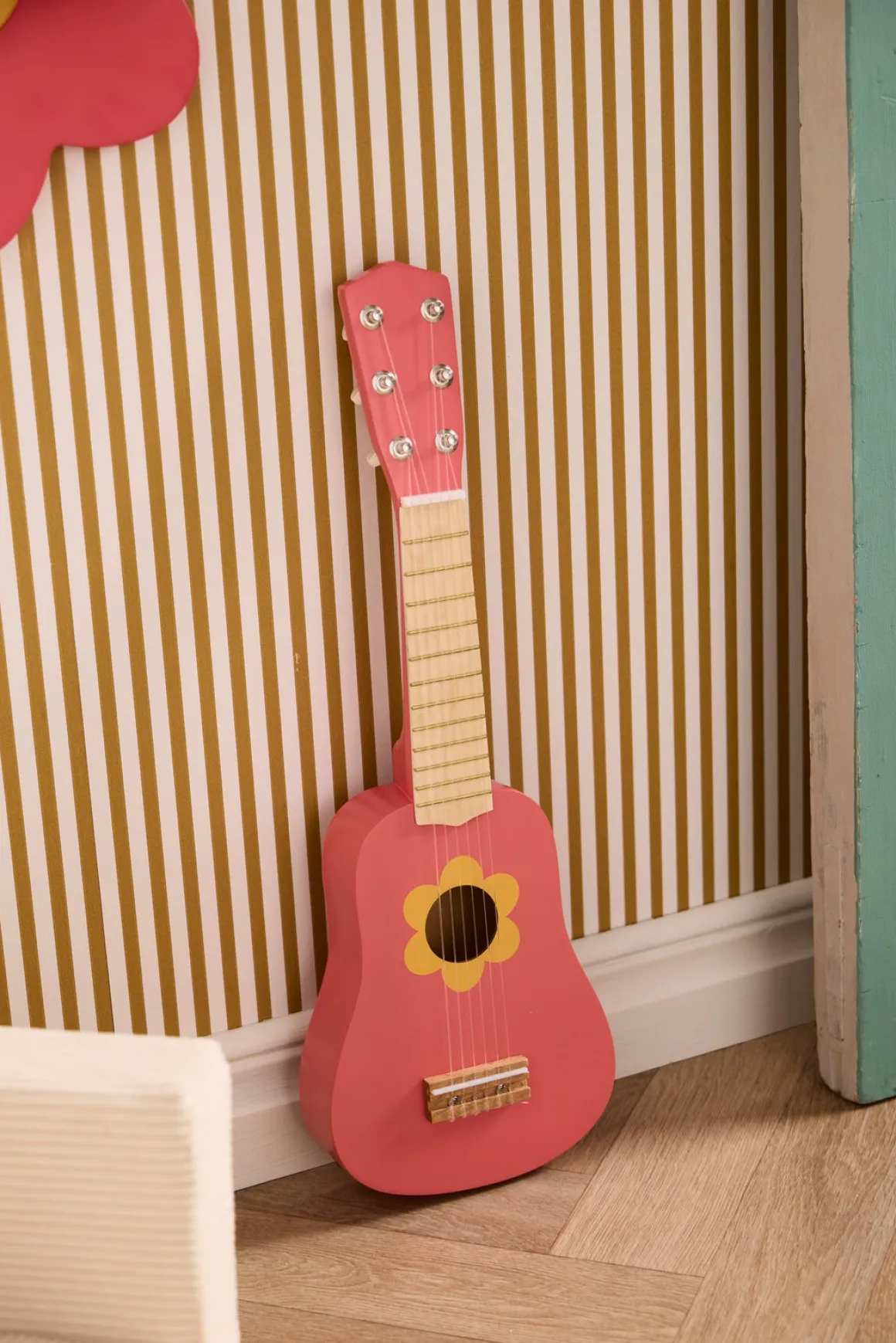Kid's Concept Legetøjsguitar Blomst, Pink