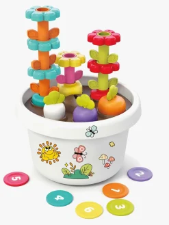 Kinder and Kids Montessorileg  Kreativ Potte med Planter og Klistermærker, Multifarvet