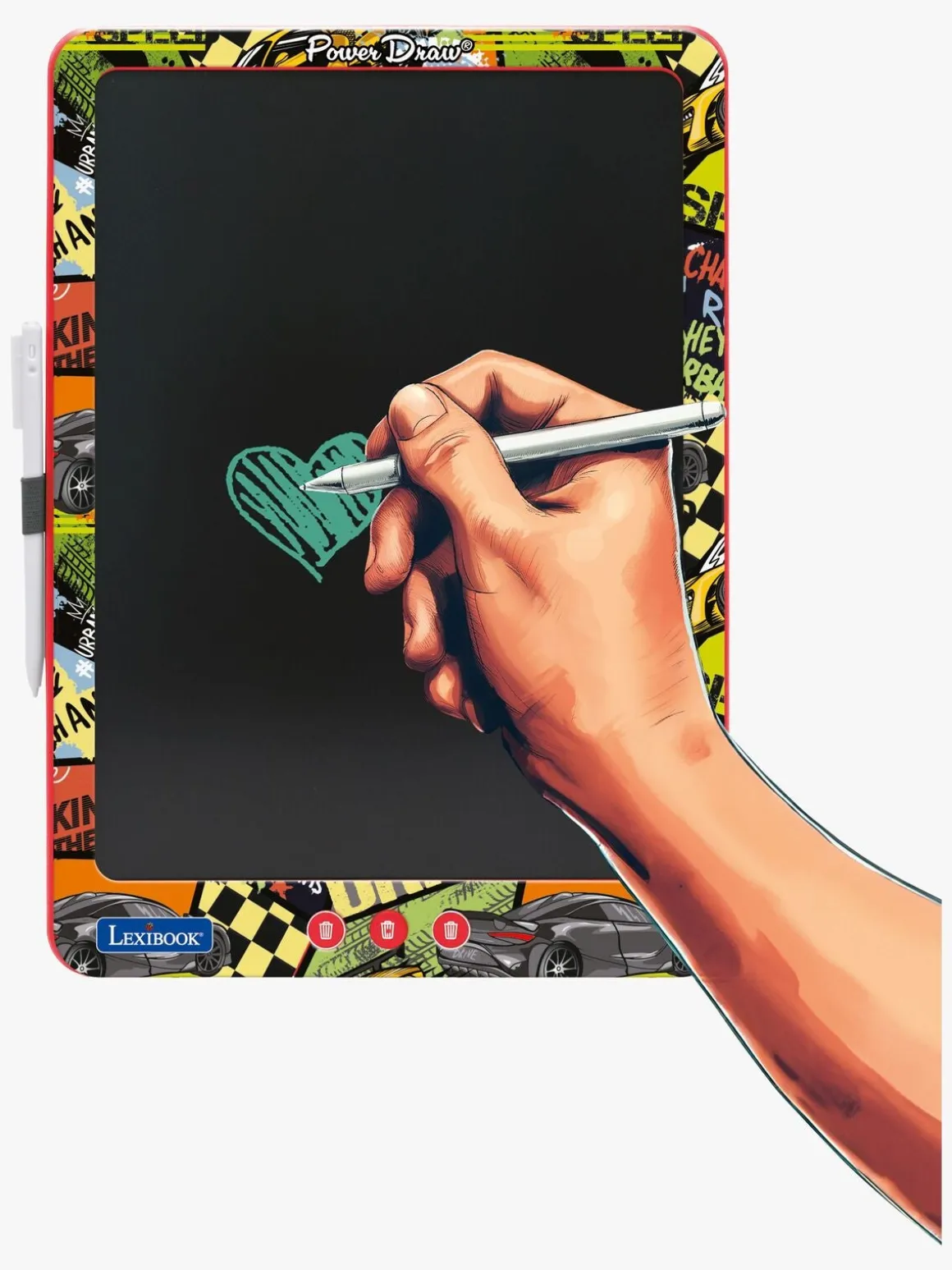Lexibook Flerfarvet E-Ink Tegnetablet med Stenciler 14 Tommer