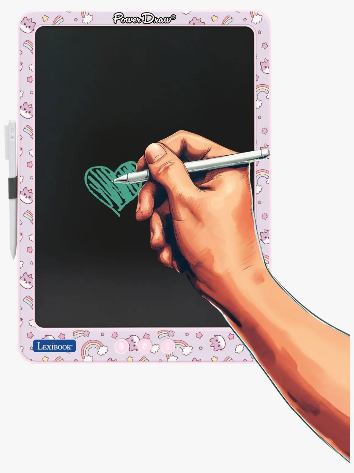 Lexibook Flerfarvet E-Ink Tegnetablet med Stenciler 14 Tommer