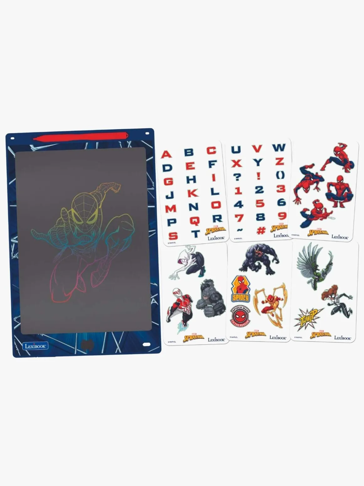 Lexibook Marvel Spider-Man Tegnetablet med Stencilskabeloner