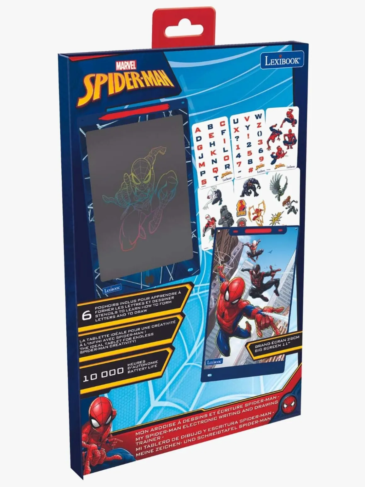 Lexibook Marvel Spider-Man Tegnetablet med Stencilskabeloner