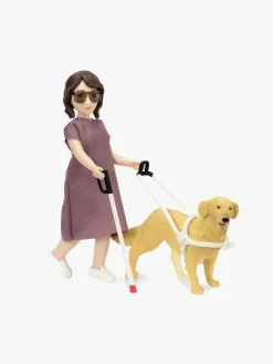 Lundby Dukke m. Blindestok & Hund