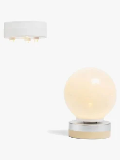 Lundby Dukkehustilbehør Spotlights & Gulvlampe, Beige/Hvid
