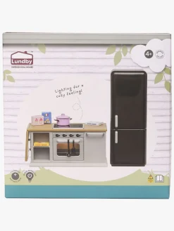 Lundby Dukkehustilbehør Sæt med Komfur og Køleskab