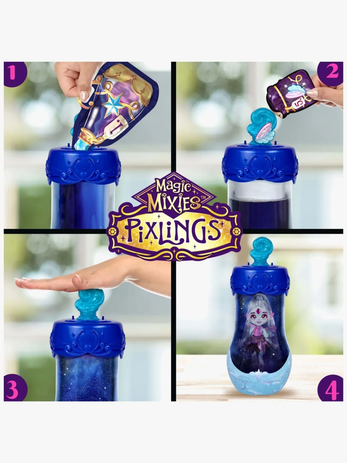 Magic Mixies Pixlings Galaxy Hair Legesæt Flyt