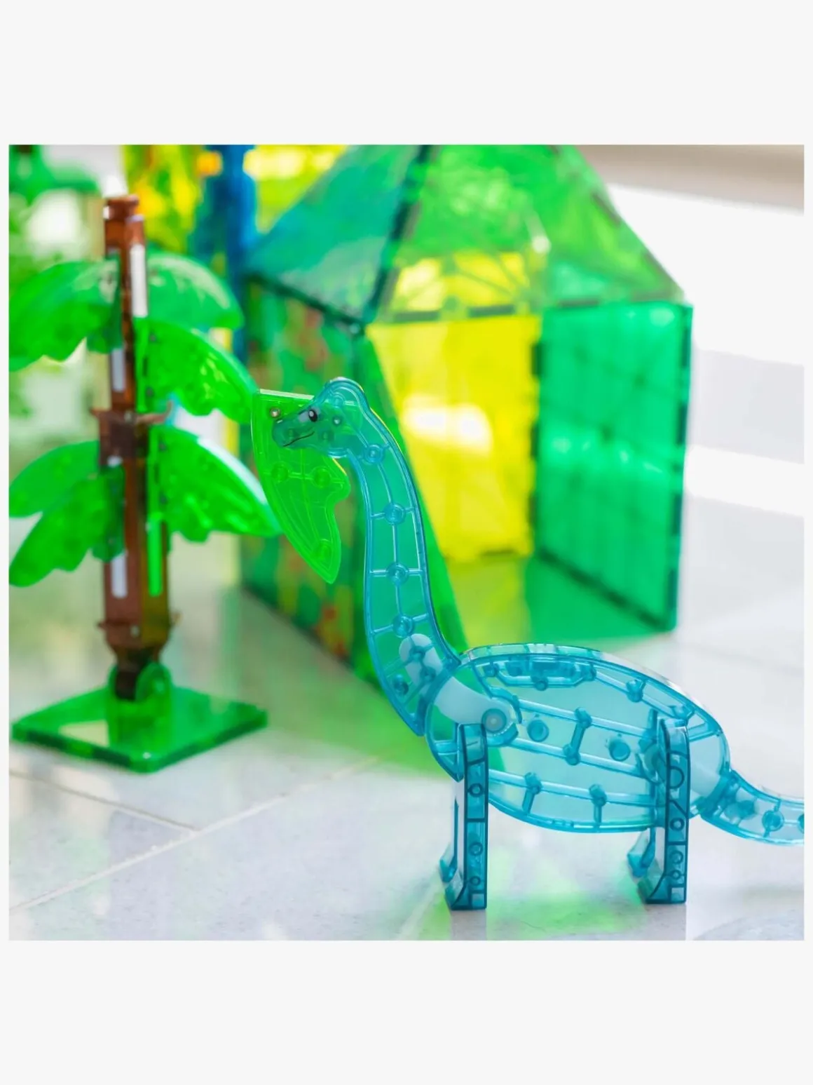 MAGNA-TILES Dinosaurverden XL Byggesæt 50 Dele